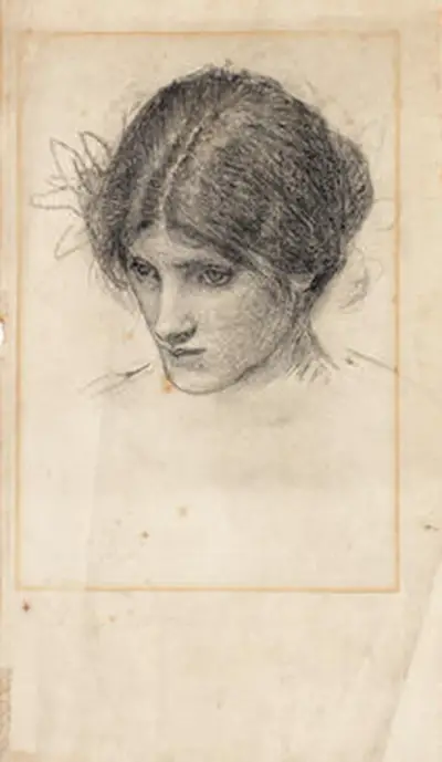 Female Head Study for a Nymph in Hylas and the Nymphs John William Waterhouse